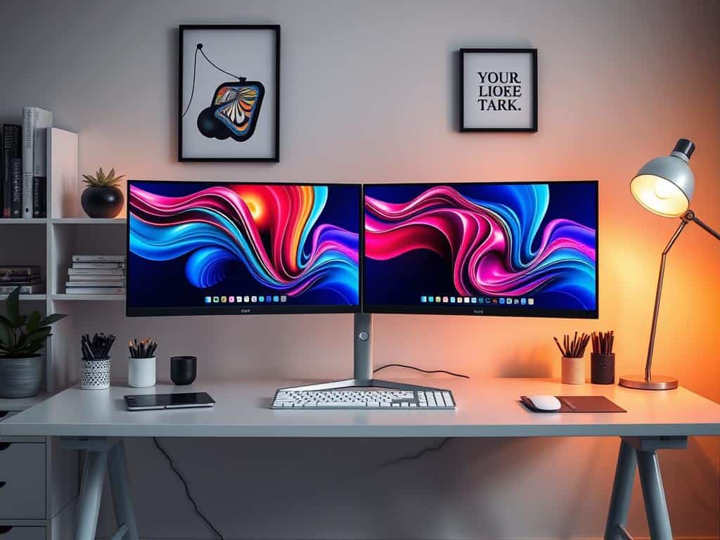 dual monitor setup