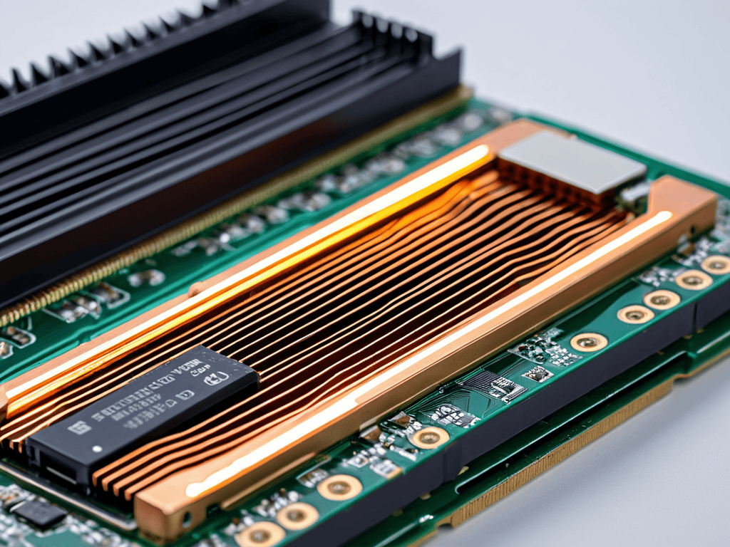 NVMe SSD with heatsink